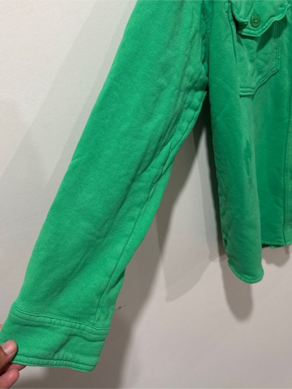 Wilfred Free Green Oversized Shirt Jacket Shacket Size M - Picture 8 of 11